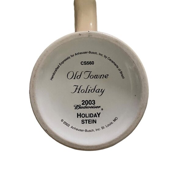 Vintage Budweiser 2003 Holiday Stein Limited Edition Ceramic Beer Mug - Picture 5 of 11